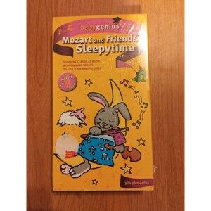 Baby Genius Mozart And Friends Sleepytime VHS Tape 2001 - New & Sealed